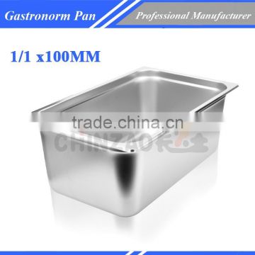 1/1 size anti-jam stainless steel steam table pan/ stainless steel gastronorm pan