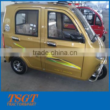 electric power tricycle with closed cabin for passenger