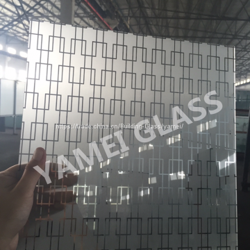 Decorative Titanium Frosted Window Glass Sheet With China Best Glass Factory photo-2