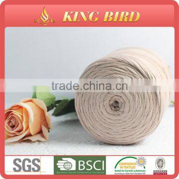 T Shirt Yarn Manufacture in China Virgin Material Cotton Spagetti Yarn Fancy Dyed Tape Yarn for Knitting photo-3