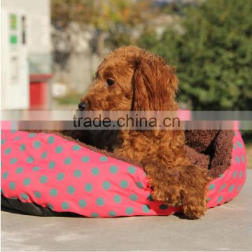 Cozy Soft Warm Fleece Pet Dog Puppy Cat Bed House with Pillow