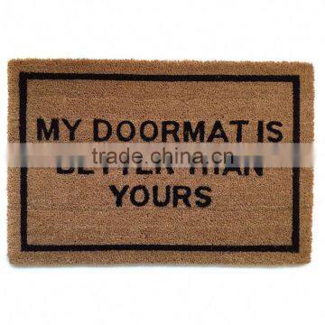 Vinyl Backing Coconut Natural Fibre Door Mats