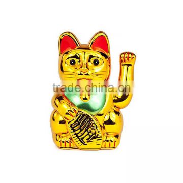 Plastic Fortune Cat Maneki Neko Waving Lucky Cat