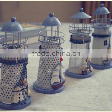 Graduated From the Mediterranean Sea Beacon, Wrought Iron Candlestick Creative Wedding Souvenirs photo-3