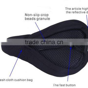 Bike Seat Cover 3D Memory Sponge Saddle Anti-slip Air-permeable Pad Cycling Cushion With Reflective Stripe Bicycle Accessories photo-6
