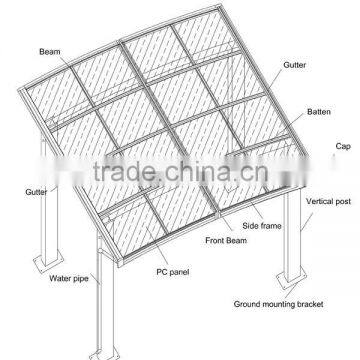 New-design Used Metal Carports Sale HX115 photo-4