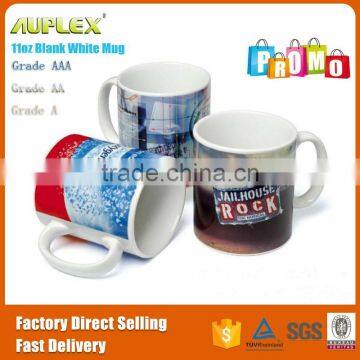 11oz Top Blank White Coated Sublimation Mug photo-2