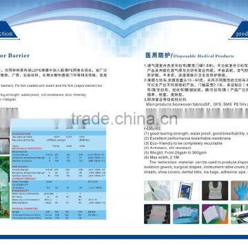 C Other Waterproofing Material Medical Used pp Nonwoven Waterproof Nonwoven for Disponsable Bed Sheet Medical Used pp Nonwoven photo-3