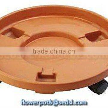 saucer,plastic flower pot,PP planter inner saucer with wheel,