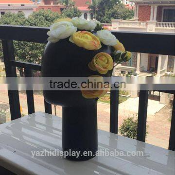 Modern Home Decoration Head Shape Fiberglass Flower Vase photo-3