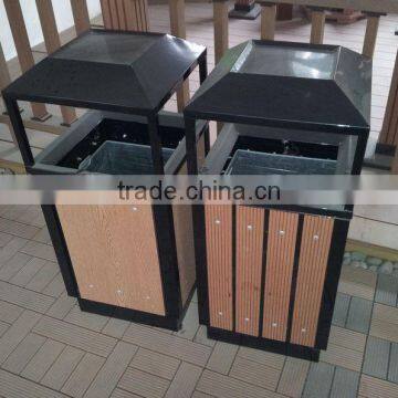 wood plastic composite wpc classification ash-bin /outside recycling bin