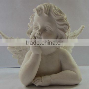 2014 resin white small angel figurine