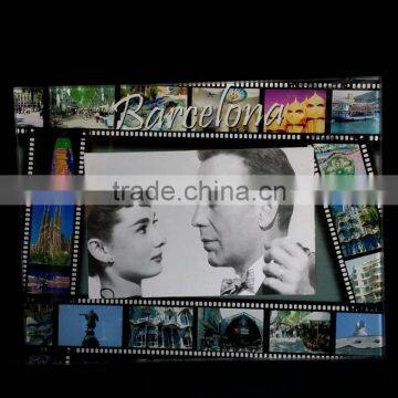 happy wedding acrylic clear glass hot selling fashion crystal photo frame