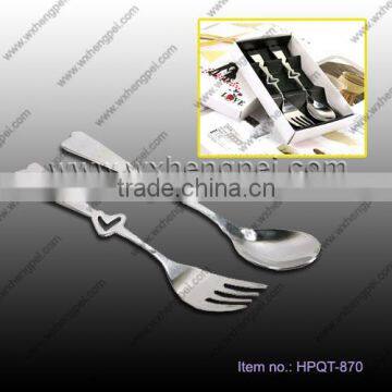 Custom Bridal Wedding Gift Box couple fork spoon small gift creative gifts tableware