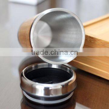 Bamboo Wooden Mug Real Natural Wooden Cup High Quality Travel Mug photo-3