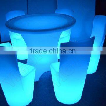 Hot Sale PE Battery Power Night Club Lighting Illuminated Led Table/led Commercial Hot Pot Table photo-2