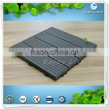 Deqing wood plastic composite decking tile