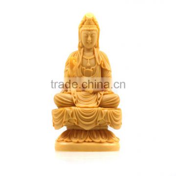 Ployresin Antique Gold Female Buddha Statue