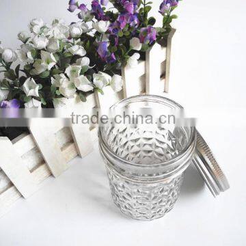 Diamond Glass Caviar Canning Jar With Lid photo-3