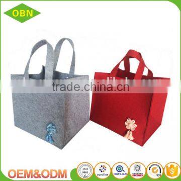 Wholesale custom China large customized handmade wool felt beach lady hand tote bag for sale