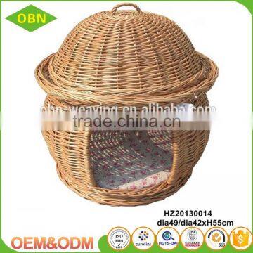 Wholesale 100% Handmade Indoor Pet Bed Wicker Luxury Top Grade Eco-friendly Pet House photo-3