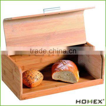 Bamboo food safe bread container bread bin Homex BSCI/Factory