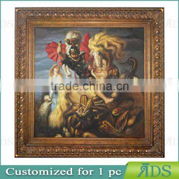 Gold Foil Screen Printing Frame With Painting photo-5