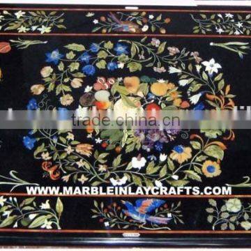 Pietra Dura Marble Stone Inlay Dining Table Top