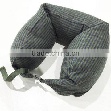 New Products no Imprinting Strip Bolster Cushion Cotton Travel Neck Sleeping Anti Wrinkle Neck Pillow Made in China photo-5