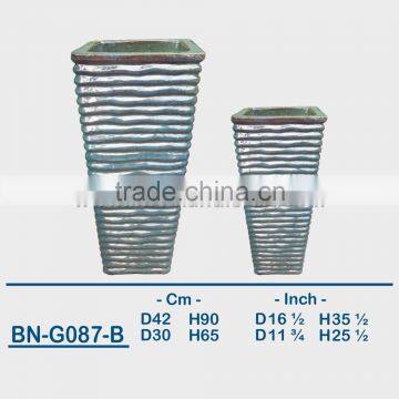 GLAZED CERAMIC OUTDOOR POT BN-G087 photo-2