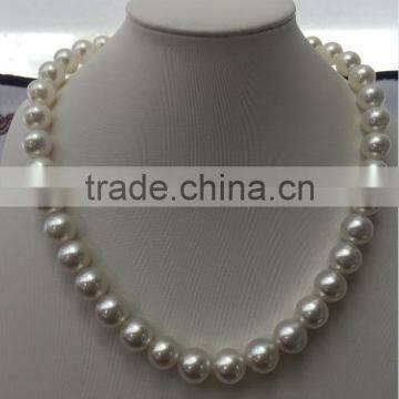 12-13mm white South Sea Pearl with 14K Gold clasp necklace