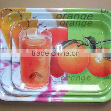 3pcs Melamine Tray with Handle