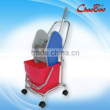 Down-Press Single Mop Wringer Trolley