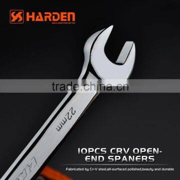 Professional 10PCS Double OPEN-END CRV Ratchet Spanner Set photo-3