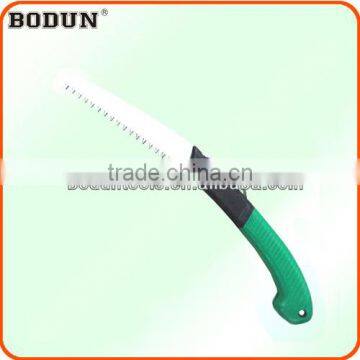 B9006 11.5" big design green with black plastic handle folding pruning saw&hand saw