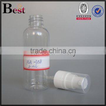 Cosmetic Packaging Clear Round Shoulder 60ml Pet Bottle Skin Care Lotion pp Pump Plastic Bottle Pet China Suppliers Wholesale photo-2