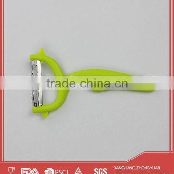 ZY-N1056 Hot Selling Stainless Steel Julienne Vegetable Peeler With Unique Style Handle photo-4