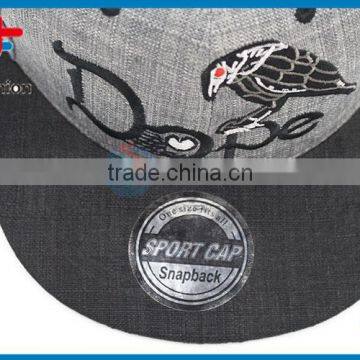 2017 New Product Best Seller Denim With Embroidered Letter 6 Panel Hat photo-3