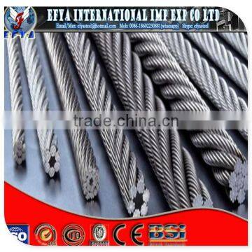 AISI,ASTM,BS,DIN,GB,JIS Standard and Rope Application ungalvanized steel wire rope