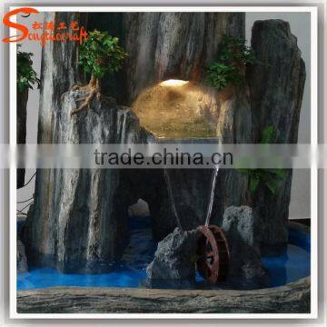 Water Fountains Wholesal Decorative Fiberglass Feng Shui Water Fountain Culpture Indoor Water Fountain Landscape Stone Fountain photo-6