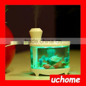 UCHOME USB Mini Fish Tank Humidifier With Colorful Changeable Mood Light