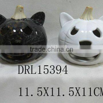 Holloween Decorations Witch Ghost Ceramic LED Lantern photo-6