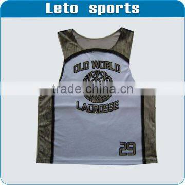 wholesale sublimated lacrosse reversibla jersey pinnies