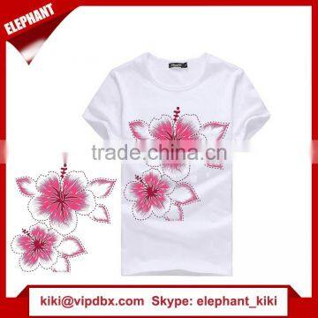 3D design women t shirt white color with your own design