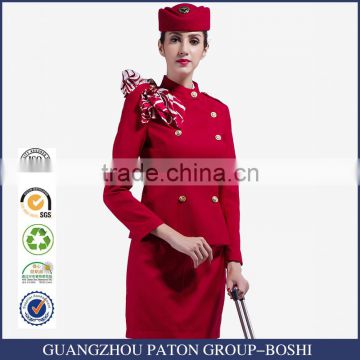 Flight Attendant Hat And Airline Uniforms Sets Pattern