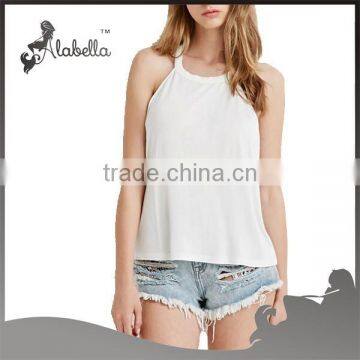 Large Armhole Tank T Strap Tank With Drop Hole photo-4