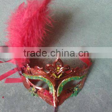 feathered venetian party mask for sale