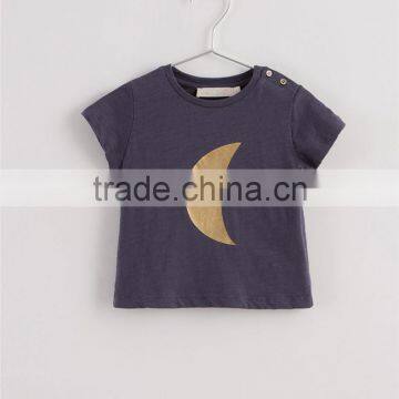 hot sale wholesale top baby unisex t shirt made in China with printing pattern