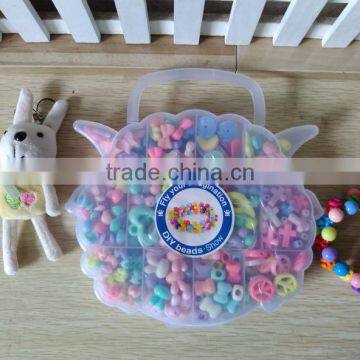 2016 ABS Multi Shape Kids Plastic Beads Set Necklace Loose Beads Wholesale DIY Beads Set For Jewelry Making photo-3