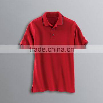 Mens Contrast Trim Pique Polo Custom Company Brand Male Uniform For Workday 100% Cotton Pique Stylish Male Polo photo-6